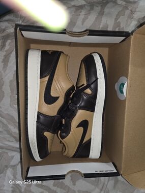 Nike Low-Top Sneakers in Brown and Tan And Black Jordan 1's Low